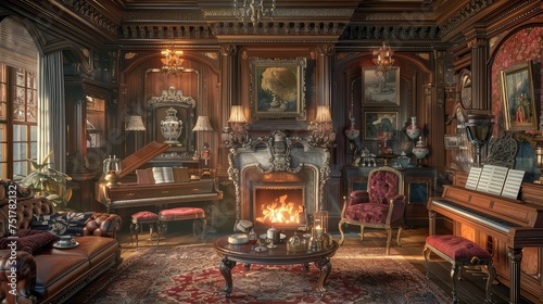 opulent victorian interior