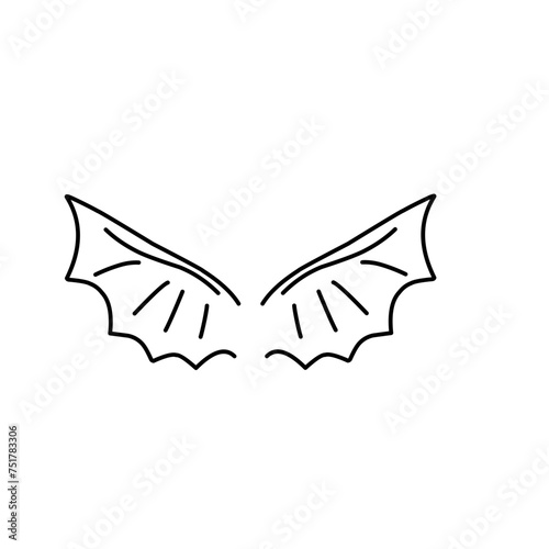 angel wings vector 