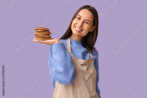 Beautiful young woman with ...