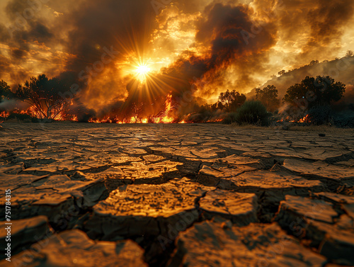 ClimateChange, Drought, NaturalIgnition, Wildfire photo