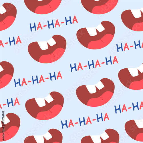 Laughter. fool's day concept. colourful design. vector illustration