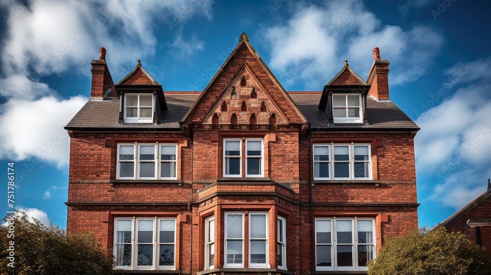 Fototapeta premium construction brick house building