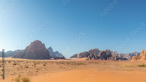 Desert Scenery in Wadi Rum, Jordan. © Nick Brundle