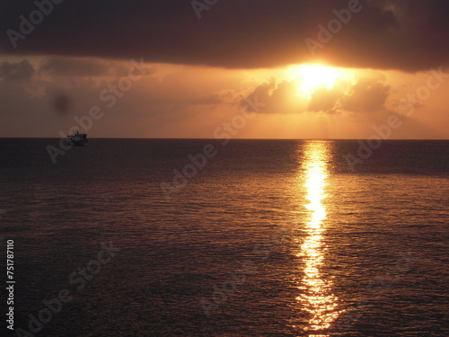 sunset at sea