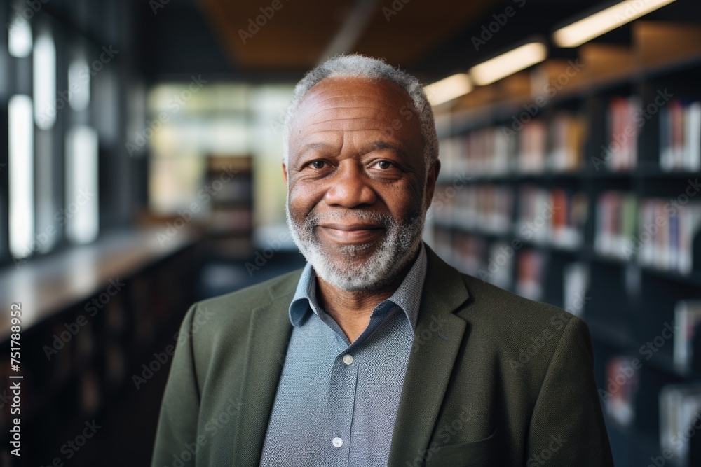 Portrait of a smiling senior professor Portrait of a smiling senior professor