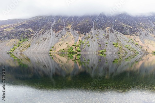 Relections on Wast Water lake in Lake District National Park. photo