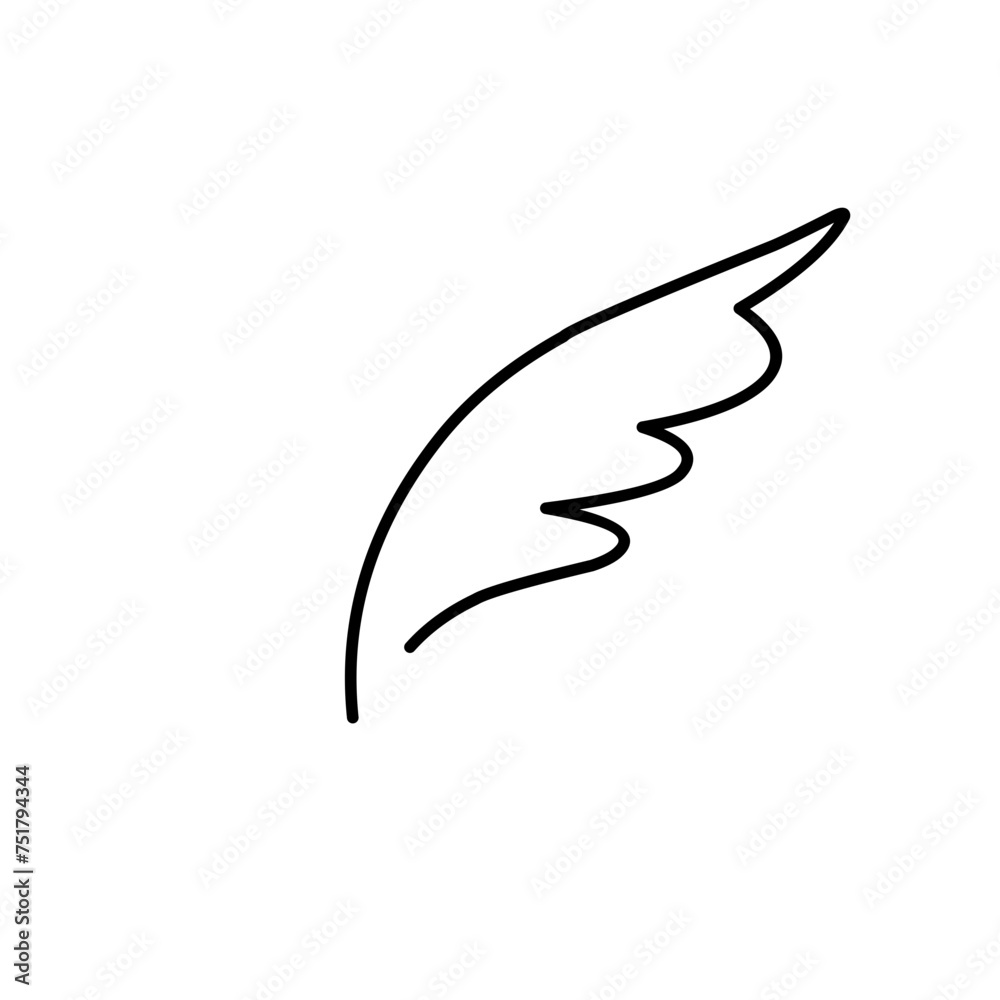 Wings sketch doodle Wings sketch doodle