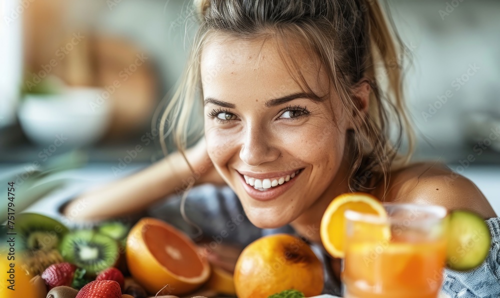 A woman is thinking to start her healthy nutritional journey A woman is thinking to start her healthy nutritional journey