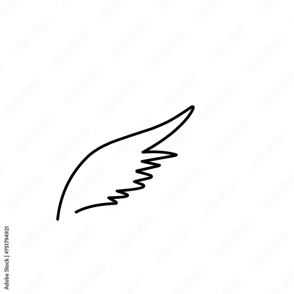 Wings sketch doodle Wings sketch doodle