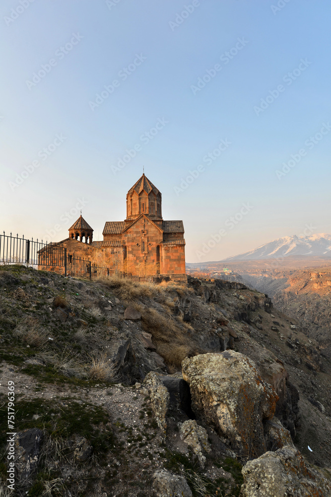 The Hovhannavank Monastery in Ohanavan, Aragatsotn Province, Armenia