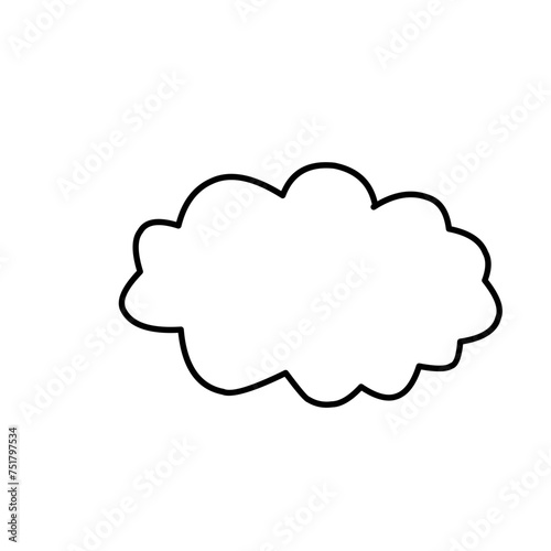 Hand drawn cloud 