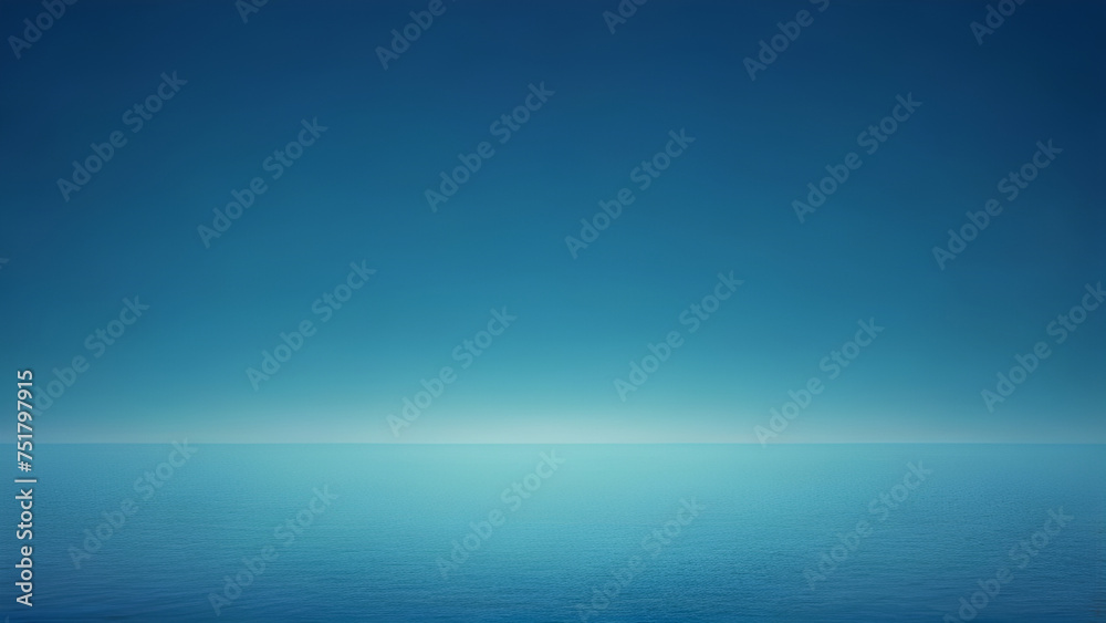 Vibrant Ocean Sky: Abstract Gradient with Empty Space