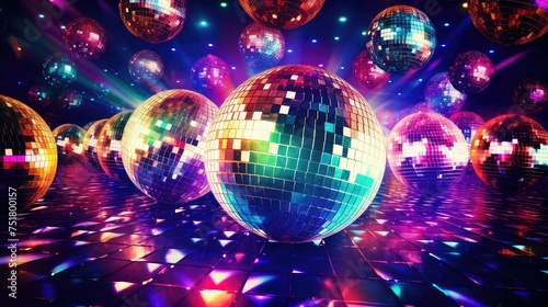 disco party light background