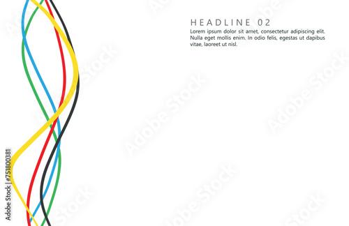 Abstract multicolored background. Vector graphics for design. Waves, texture.