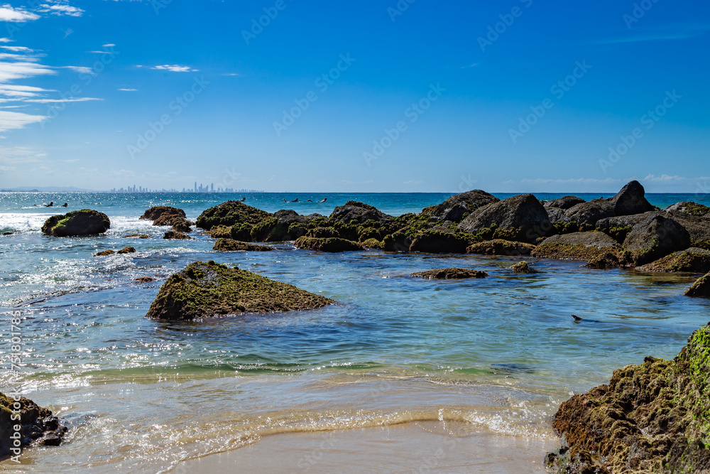 beach and rocks