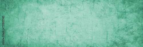Distressed old vintage grunge texture on blue green background, light green wood board grain and wrinkled paper textured pattern, bright pastel Easter turquoise color background design