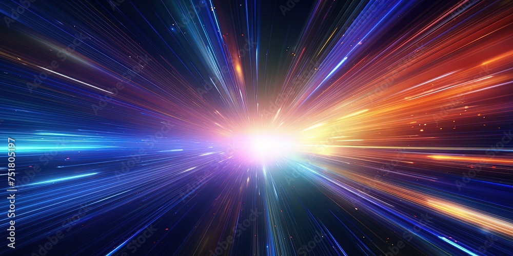 Light speed, hyperspace, space warp background. colorful streaks of light gathering towards the event horizon. Light speed, hyperspace, space warp background. colorful streaks of light gathering towards the event horizon.