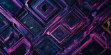 Abstrakte futuristische Textur in Cyberpunk-Farben