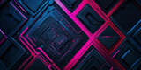Futuristische Cyberpunk-Textur mit Neonpink und Dunkelblau
