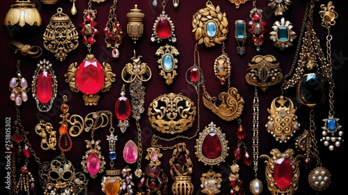 elegant vintage jewelry background © vectorwin
