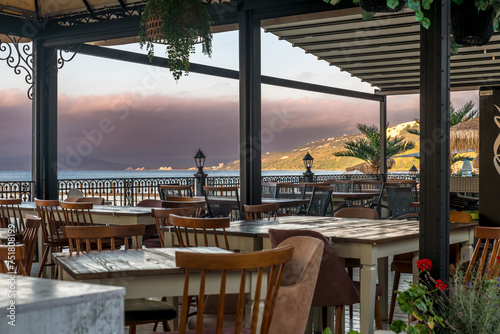 Morning scene at the Black Sea in Balchiik, the touristic landmark in Bulgaria 