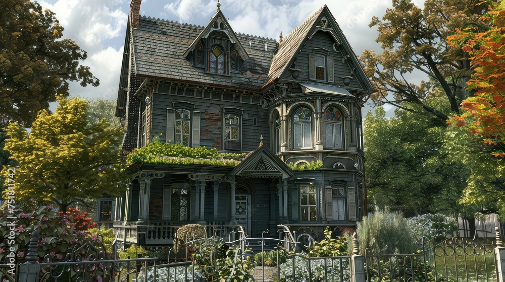 architecture old victorian house