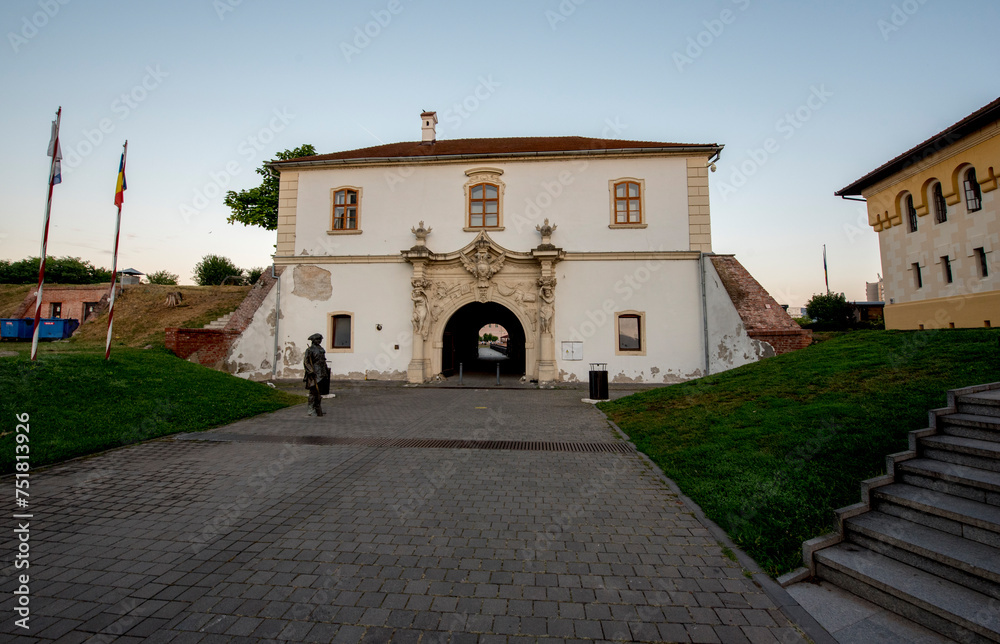 The entrance gate to the Alba Carolina Citadel 2