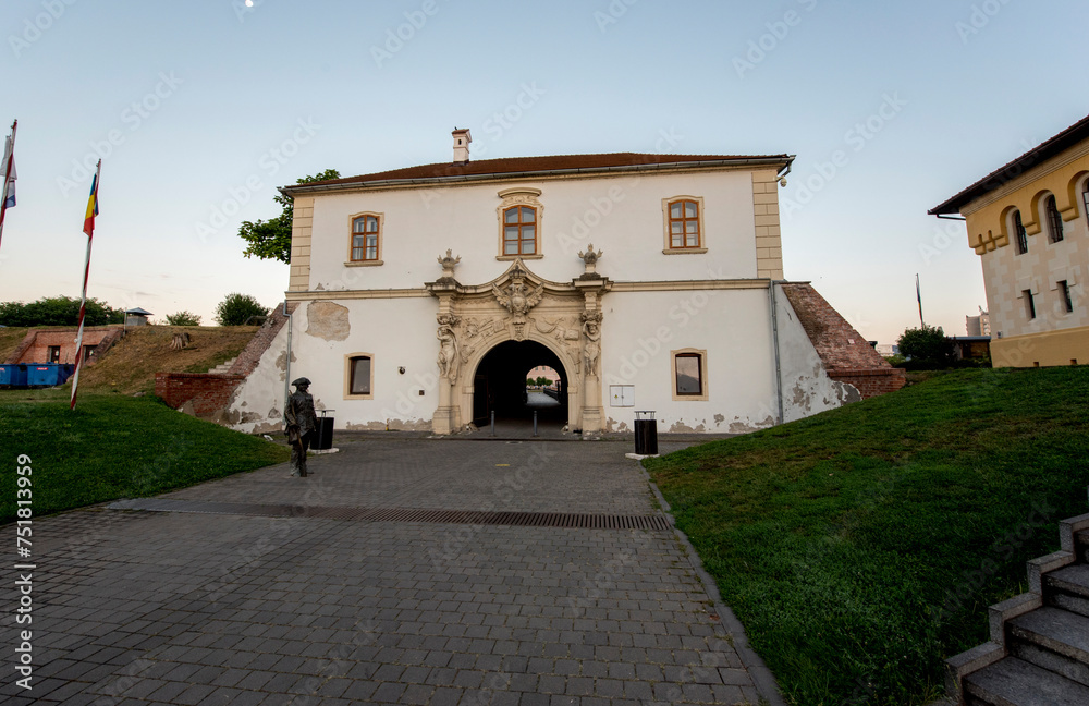 The entrance gate to the Alba Carolina Citadel 1