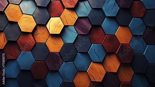 shape cover hexagon background