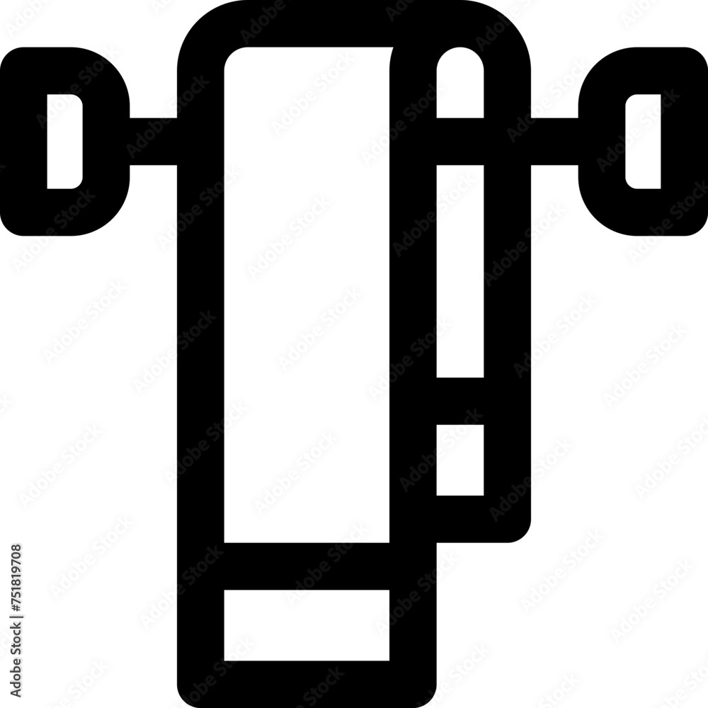 towel icon. vector line icon for your website, mobile, presentation, and logo design. towel icon. vector line icon for your website, mobile, presentation, and logo design.