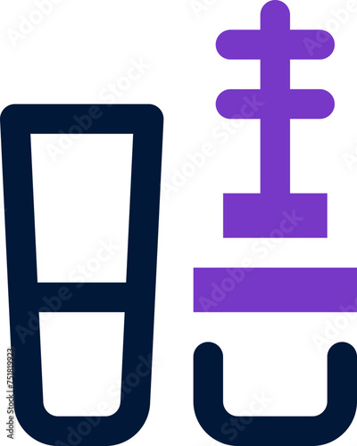 eyeliner icon. vector dual tone icon for your website, mobile, presentation, and logo design.