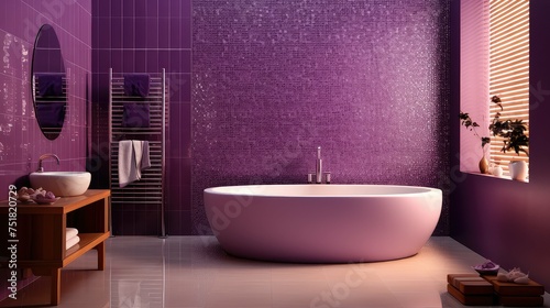 decor room violet background