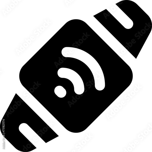 smartwatch icon. vector glyph icon for your website, mobile, presentation, and logo design.
