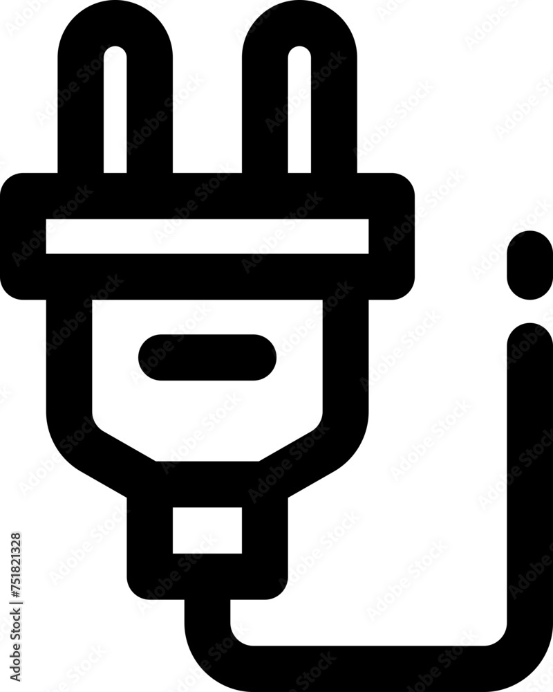 plug icon. vector line icon for your website, mobile, presentation, and logo design. plug icon. vector line icon for your website, mobile, presentation, and logo design.