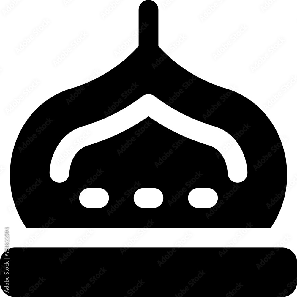 dome icon. vector glyph icon for your website, mobile, presentation, and logo design.