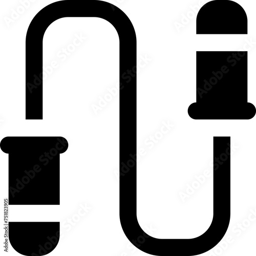 jumping rope icon. vector glyph icon for your website, mobile, presentation, and logo design.