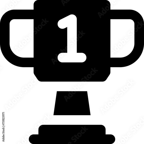 trophy icon. vector glyph icon for your website, mobile, presentation, and logo design.