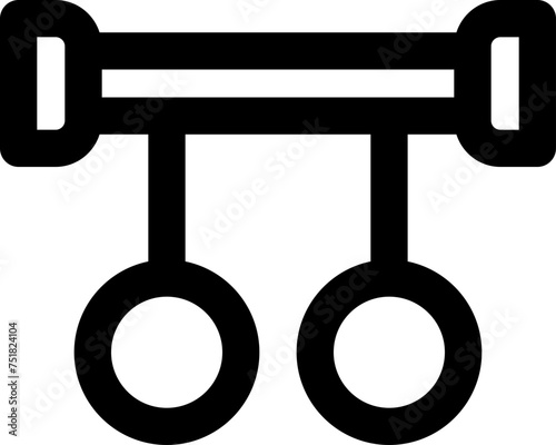sport ring icon. vector line icon for your website, mobile, presentation, and logo design.