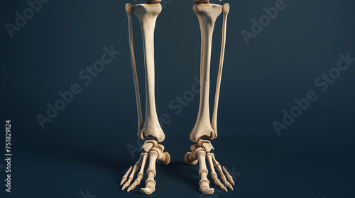 Sistema de esqueleto humano Anatomia das articulações ósseas da tíbia e da fíbula