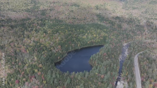 Dixville Notch State Park during the autumn months in Dixville, New Hampshire USA photo