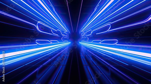 lights tunnel neon background