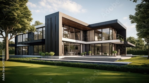 sustainable design house building © vectorwin