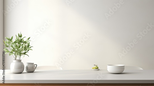 food table kitchen background © vectorwin
