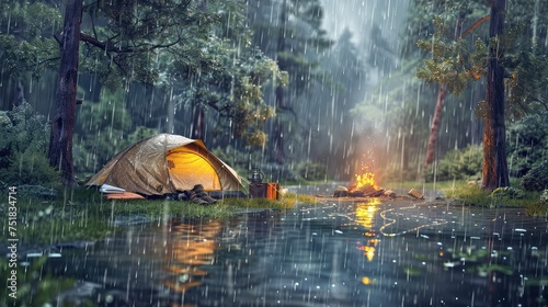 gear camping rain