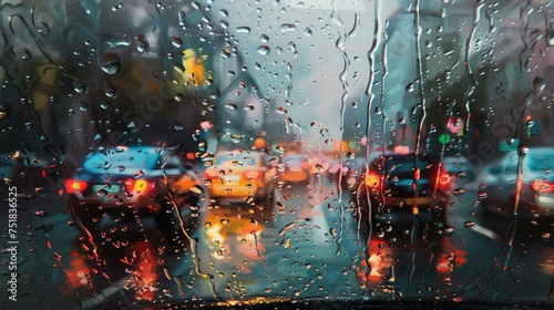wipers rain windshield photo