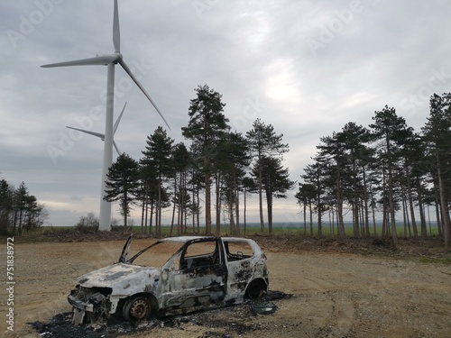 Incendie d'éolienne