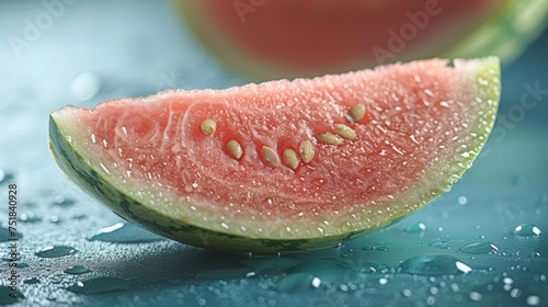 A Slice of Watermelon on a Table