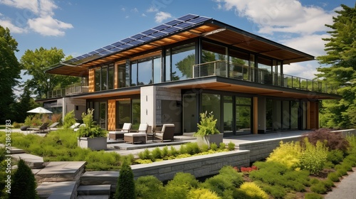 sustainable design house building © vectorwin