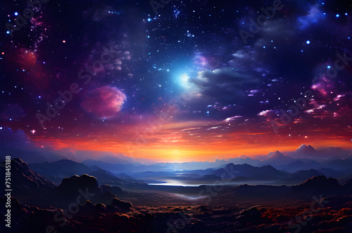 tarry Wonder: Vast Cosmos Illuminated with Infinite Stars