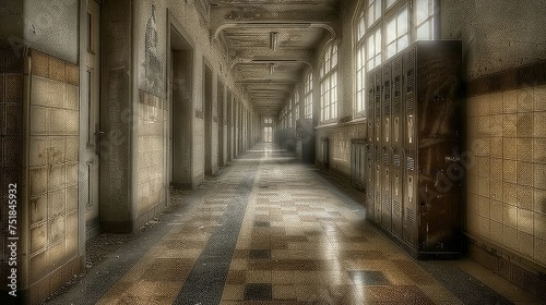 eerie empty school